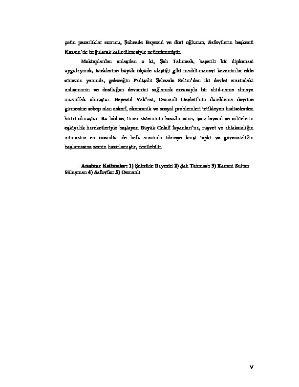 Sah Tahmasb 1524 1576 Ile Osmanli Sarayi Arasinda Teati Edilen Mektublari Iceren Munseatil Atikin Edisyon Kritigi Ve Degerlendirilmesi