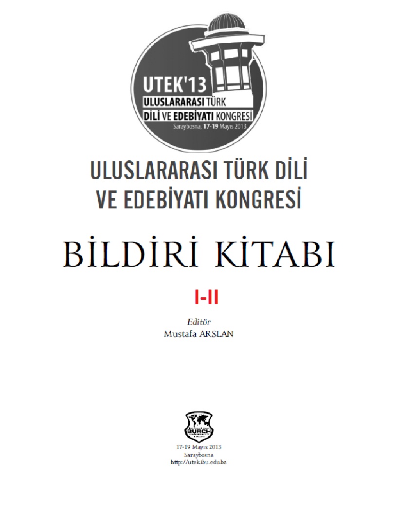 Uluslararası Türk Dili Ve Edebiyatı Konqresi-1-2-Bildiri Kitabı-2013-1236s