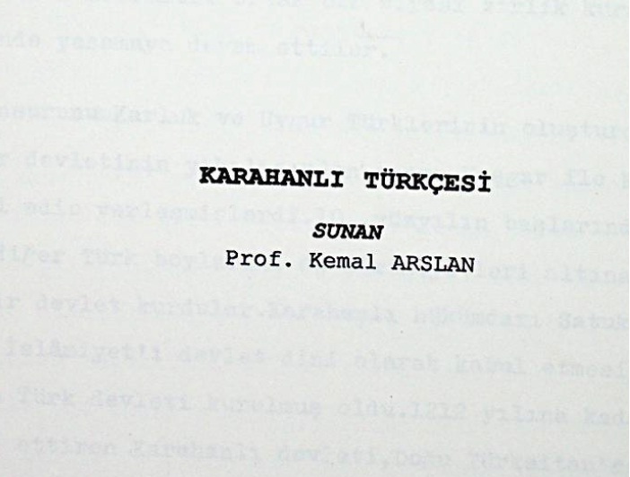 Doğu Tükistan-Qaraxanlı Türkcesi-1997-42s