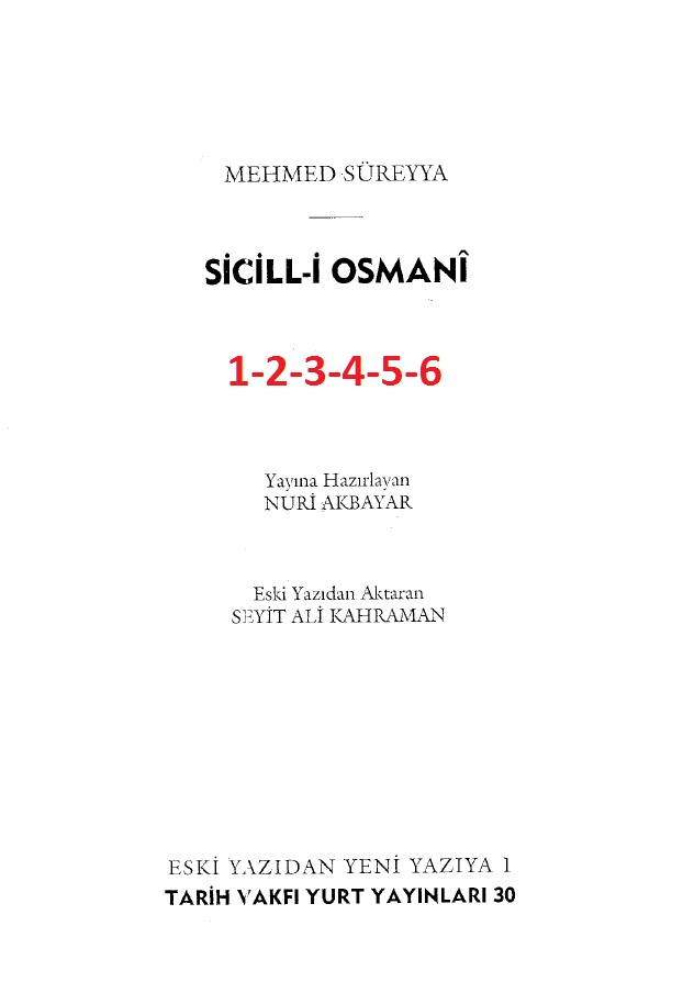Sicilli Osmani-1-2-3-4-5-6-Mehmed Süreya-1996-2050s