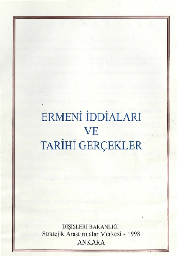 Ermeni Iddialari Ve Tarixi Gerçekler-1998-72s