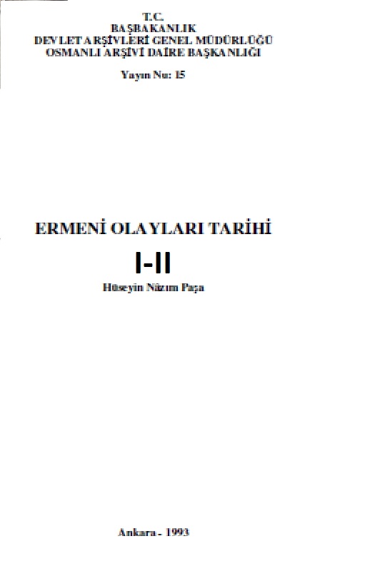 Ermeni Olayları Tarixi-1-2-Hüseyin Nazim Paşa-1993-470s