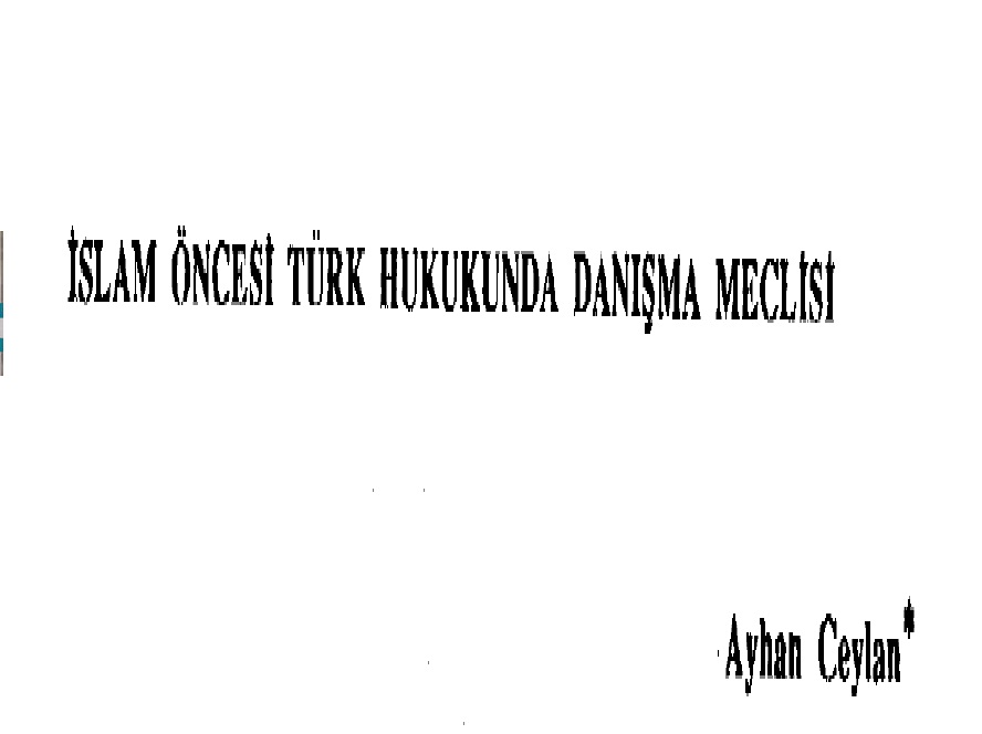 İslam Öncesi Türk Huququnda Aile Meclisi-Ayhan Ceylan-12s