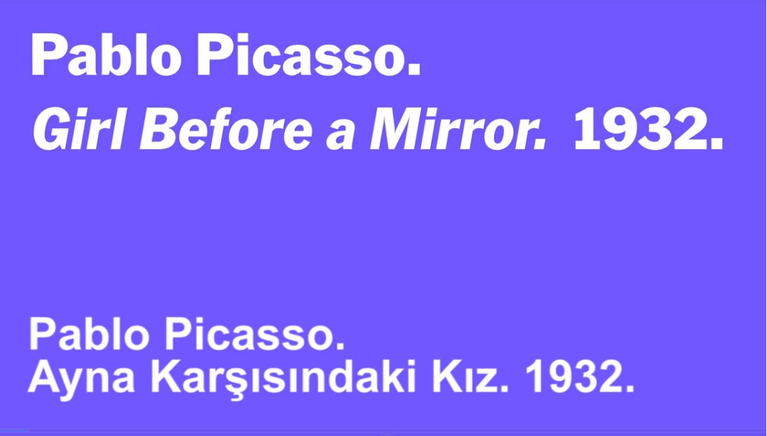 Pablo Picassonun-Ayna Qarşısındaki Qız-Adlı Eseri-1932-Moma Eğitim Bölümü