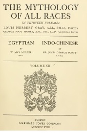 The Mythology Of All Races (Egyptian And Indo-Chinese)-W.Max Muller-Sir James George Scott-Ingilizce-1918-450s