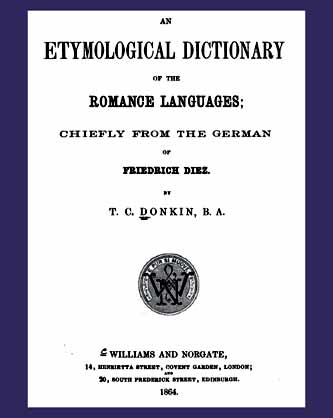 Etymological Dictionary of Romance langueges