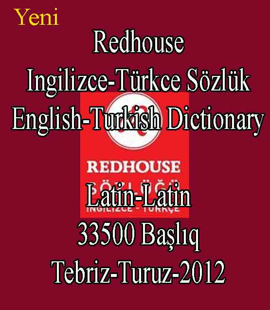 Redhouse Ingilizce-Türkce Sözlük - Redhouse-English-Turkish Dictionary