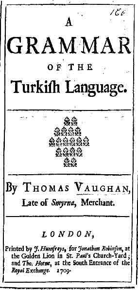 A Grammar Of TheTurkish Language-Vaughan
