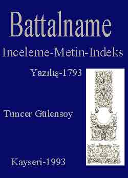 Battalname-Gramer (Inceleme-Metin-Indeks)