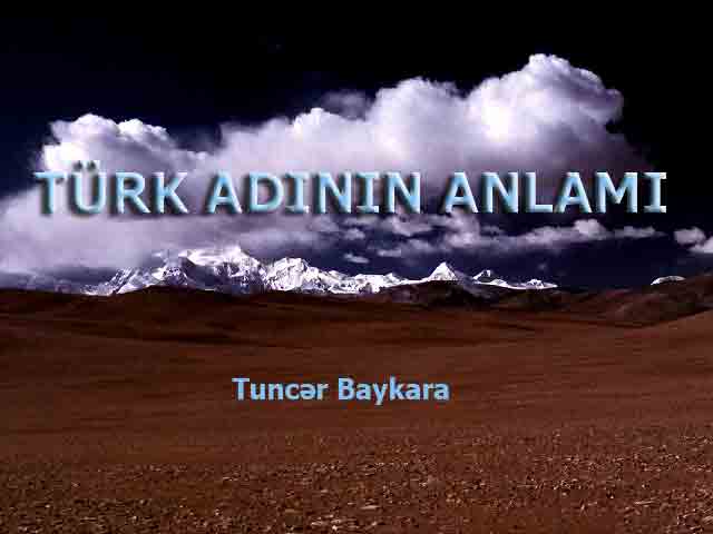 Türk Adinin Anlami