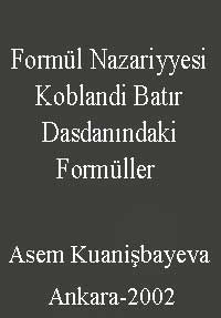 Formül Nazariyyesi Koblandi Batır Dasdanındaki Formüller