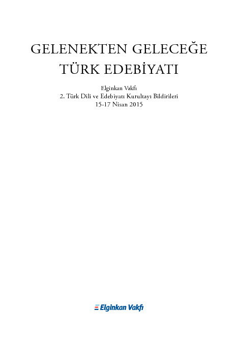Gelenekden Geleneğe Türk Edebiyatı-Elginkan Vaqfı-2015-668s