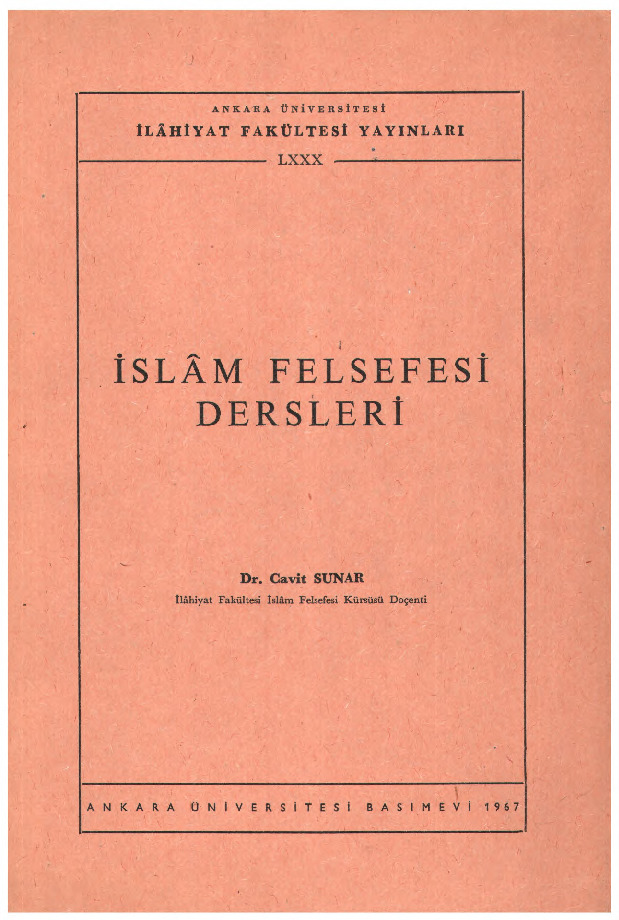 Islam Felsefesi Dersleri-Cavit Sunar-1967-189s
