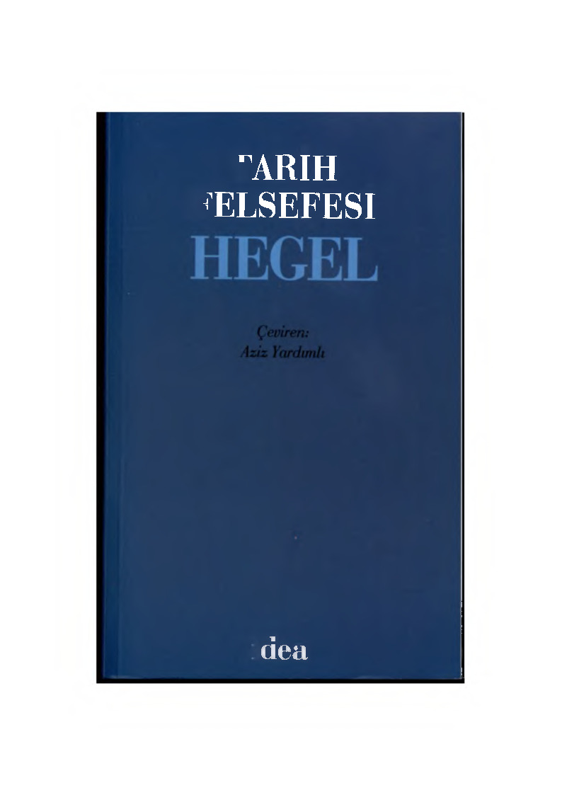 Tarix Felsefesi-Hegel-Çev-Eziz Yardımlı-2006-378s