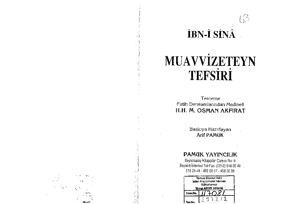 Muavvizeteyn Tefsiri-ibni Sina-çev-osman akfirat-1998-48s