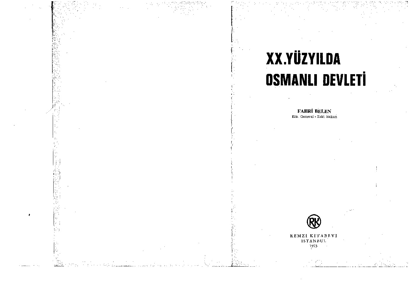 XX.Yüzyilda Osmanlı Devleti-Fexri Belen-1973-426