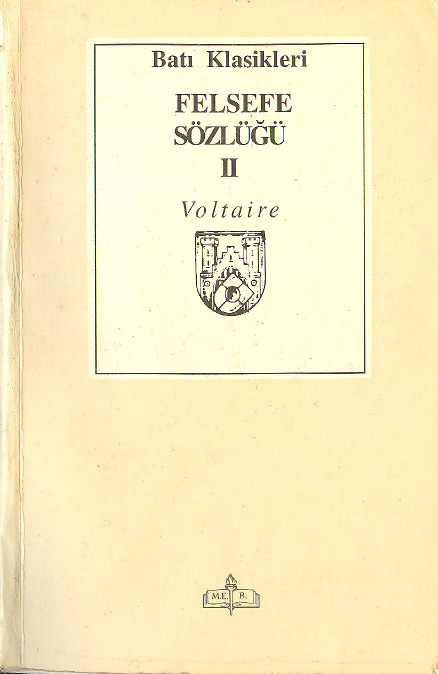 Felsefe Sözlüğü-II-Voltaire-Çev-Lütfi Ay-1995-519s