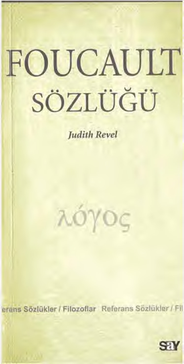 Foucault Sözlügü-Judith Revel-Veli Urxan-2002-136s