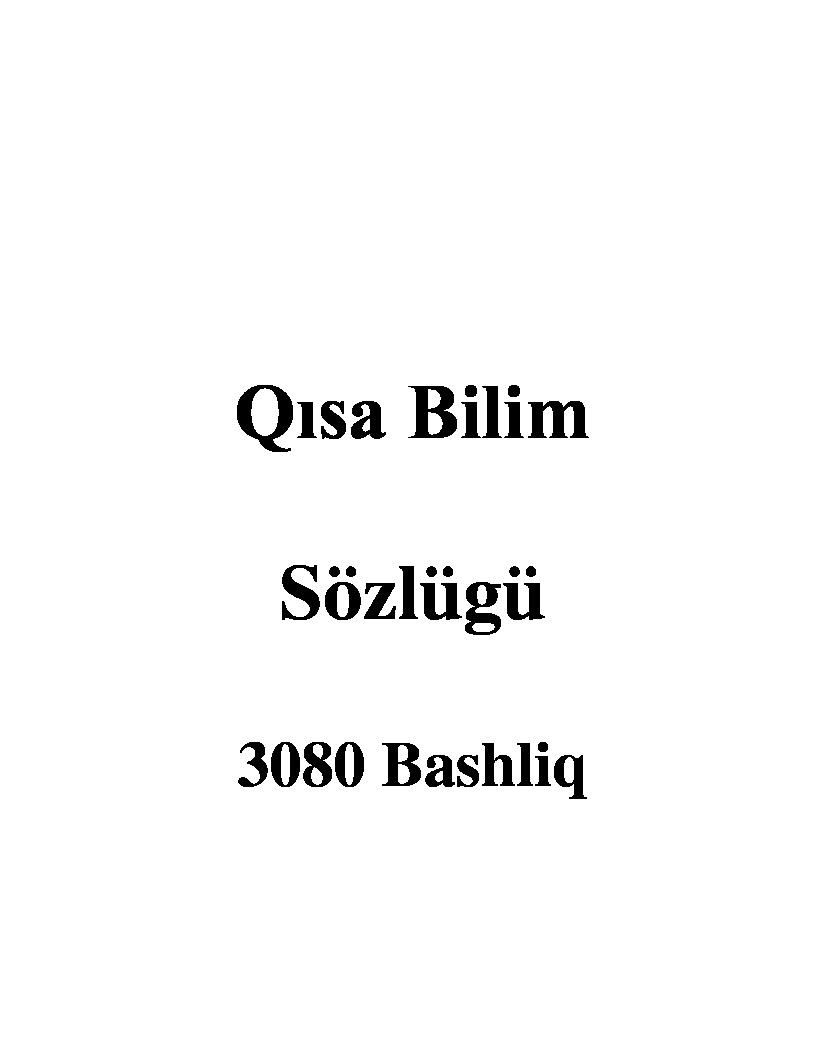 Qısa Bilim Sözlügü-3080 Bashliq-129s