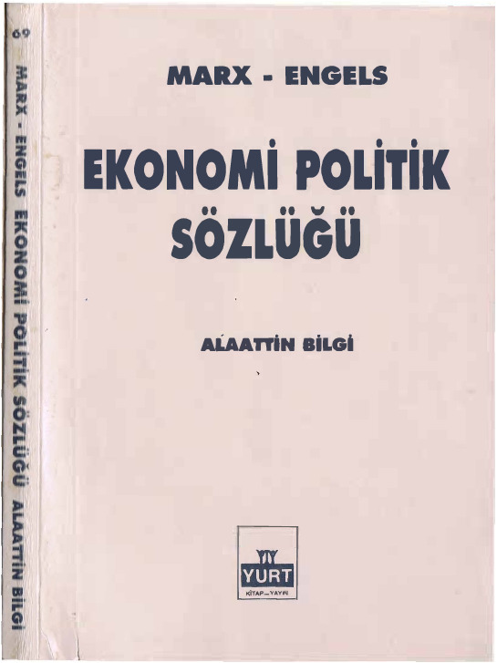 Ekonomi Politik Sözlüğü-Alaatdin Bilgi-1992-41s