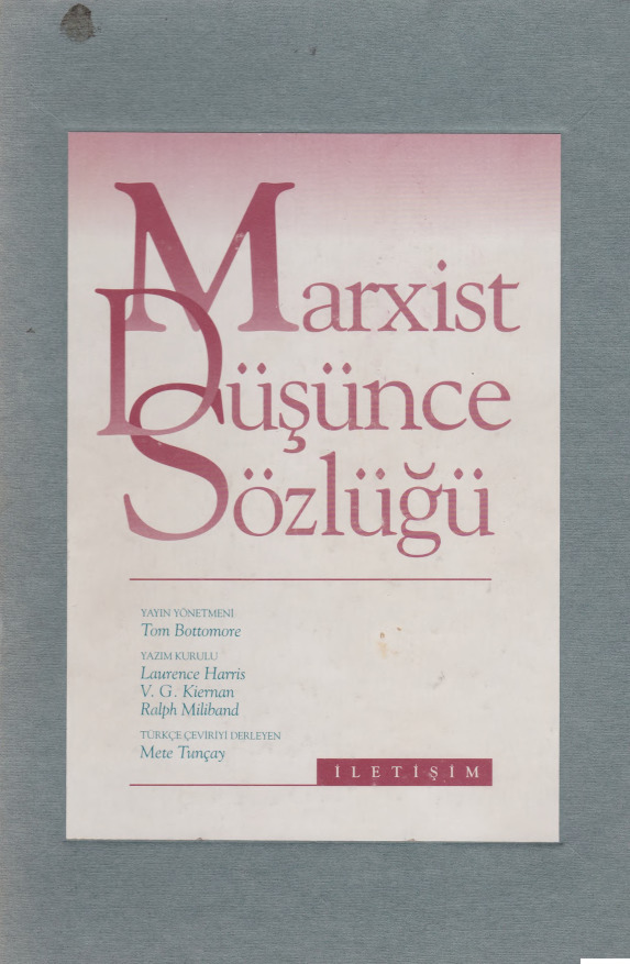 Marksist Düşünce Sözlüğü-Tom Bottomore-1991-674s