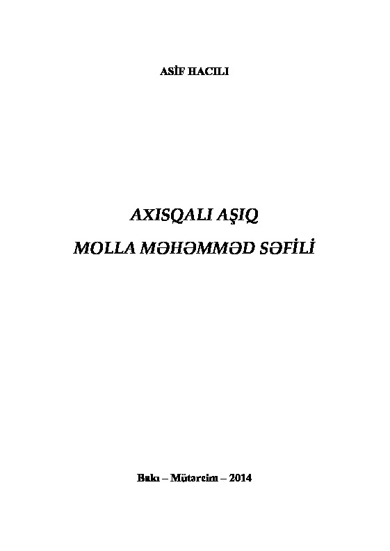 Axısqali Aşıq Molla Mehemmed Sefili-asif hacılı-2014-84s