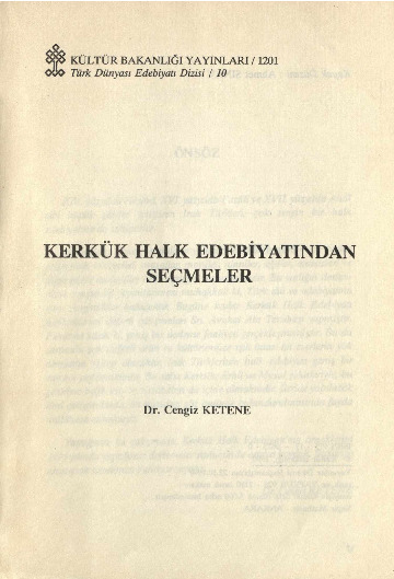 Kerkük xalq Edebiyatından Seçmeler-çingiz Ketene -1990-143s