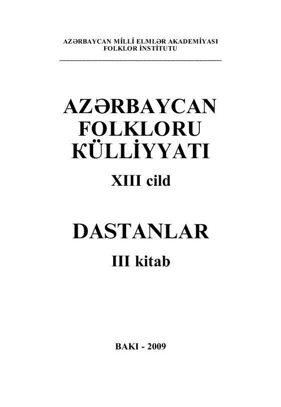 Azerbaycan Folkloru Kulliyyati-Koroğlu-Destanlar-3-Baki-2009-448s