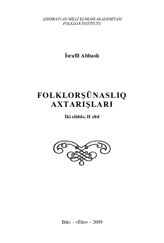 Folklor Axdarişları-2-Israfil Abbasslı-Baki-2009-344s