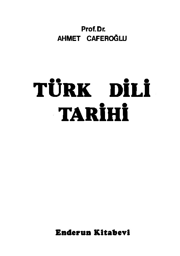 Türk Dili Tarixi-1-2-Ahmet Caferoğlu-1984-215s