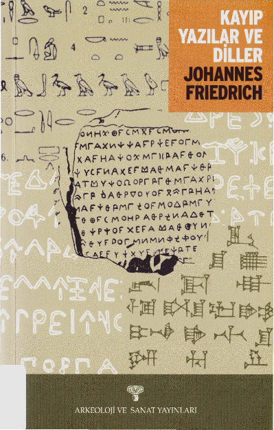 Qayıb Yazılar Ve Diller-Johannes Friedrich-Recai Tekoğlu-2001-233s