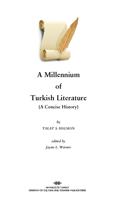A Millenium Of Türkish Literature-A Concise History-Jayne L.Warner-Ingilizce-2009-224s