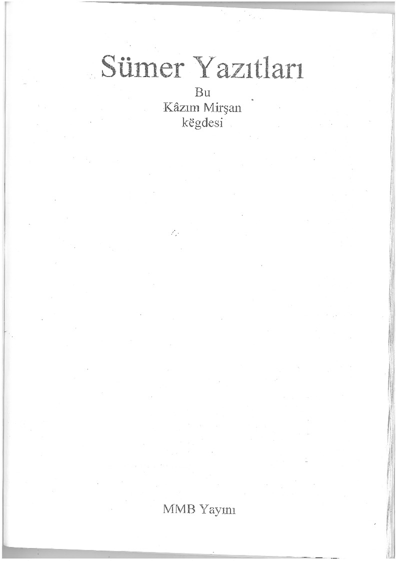 Sumer Yazıtları-Kazım Mirşan-2004-33s
