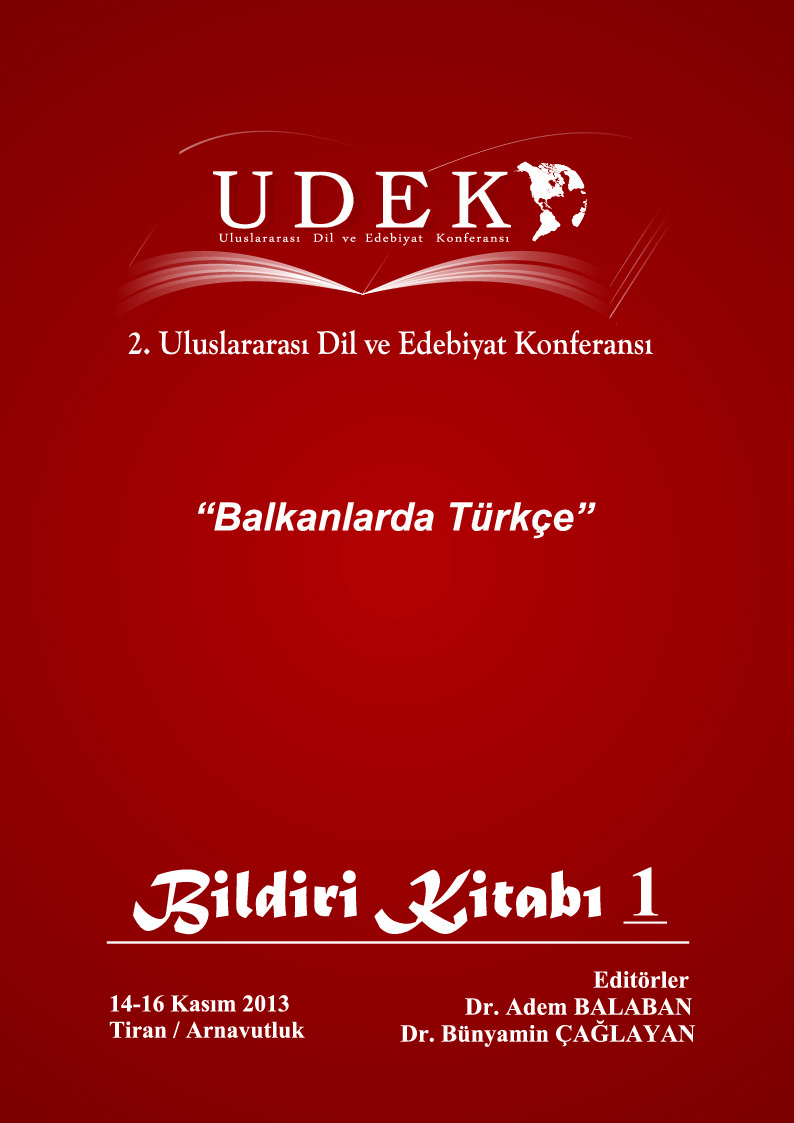 UDEK-Bildiri Kitabi-1-Uluslararası Dil Ve Edebiyat Konfrası-Balkanlarda Türce-2013-488s-Türkmen Türkcesinde Hal Eklernin Biribiribin Yerine Kullanılmasi-Akartürk Salman-7s