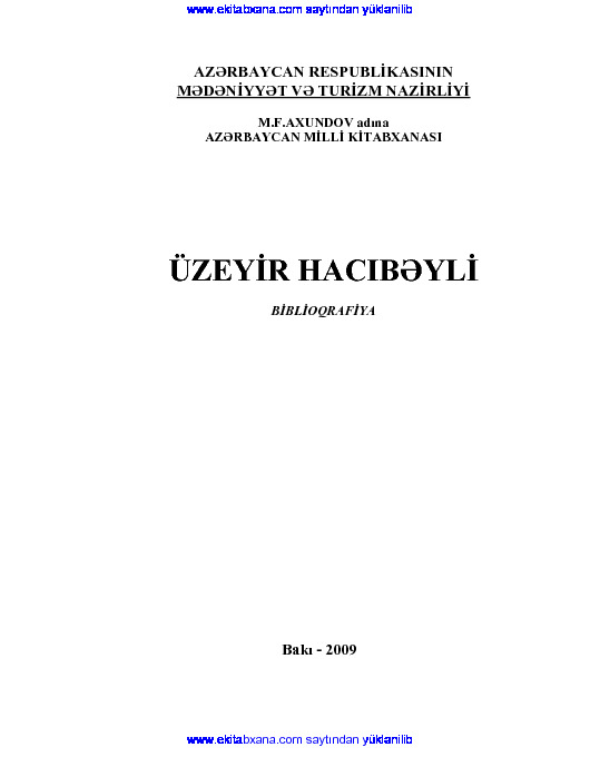 Üzeyir Hacıbeyli-Bibliyoqfrafya-2009-374s