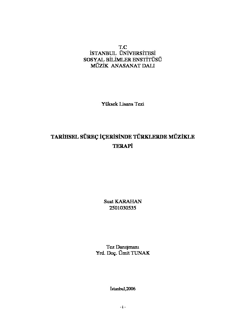 Tarixsel Sürec Içerisinde Türklerde Müzikle Terapi-Suat Qaraxan-2006-79s