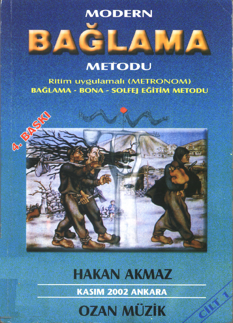 Modern Bağlama Metodu-Ritim Uyqulamalı-Xaqan Akmaz-2002-150s