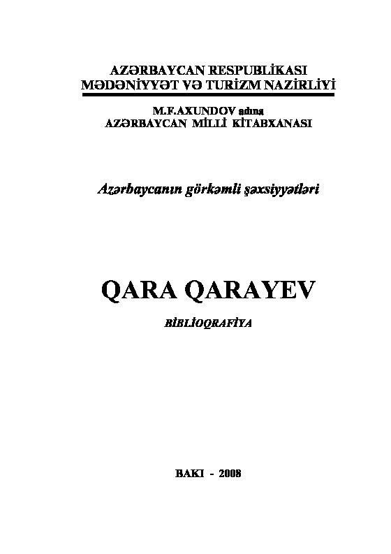 Qara Qarayev-Yaşamı-Azerbaycan Görkemli Şexsiyetleri-Baki-2008-331s