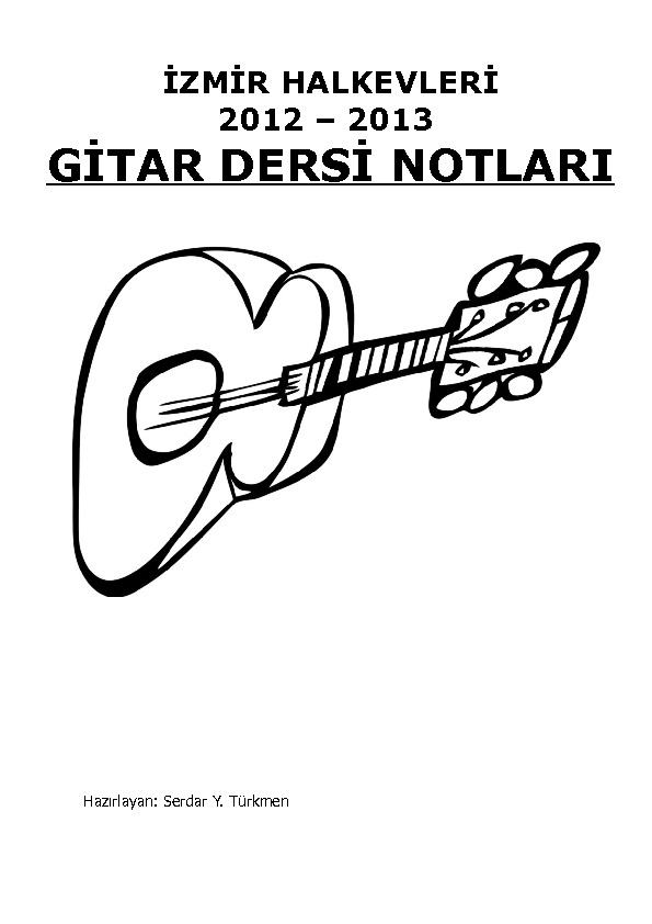 Gitar Dersi Notları-Serdar Y.Türkmen-2013-139s