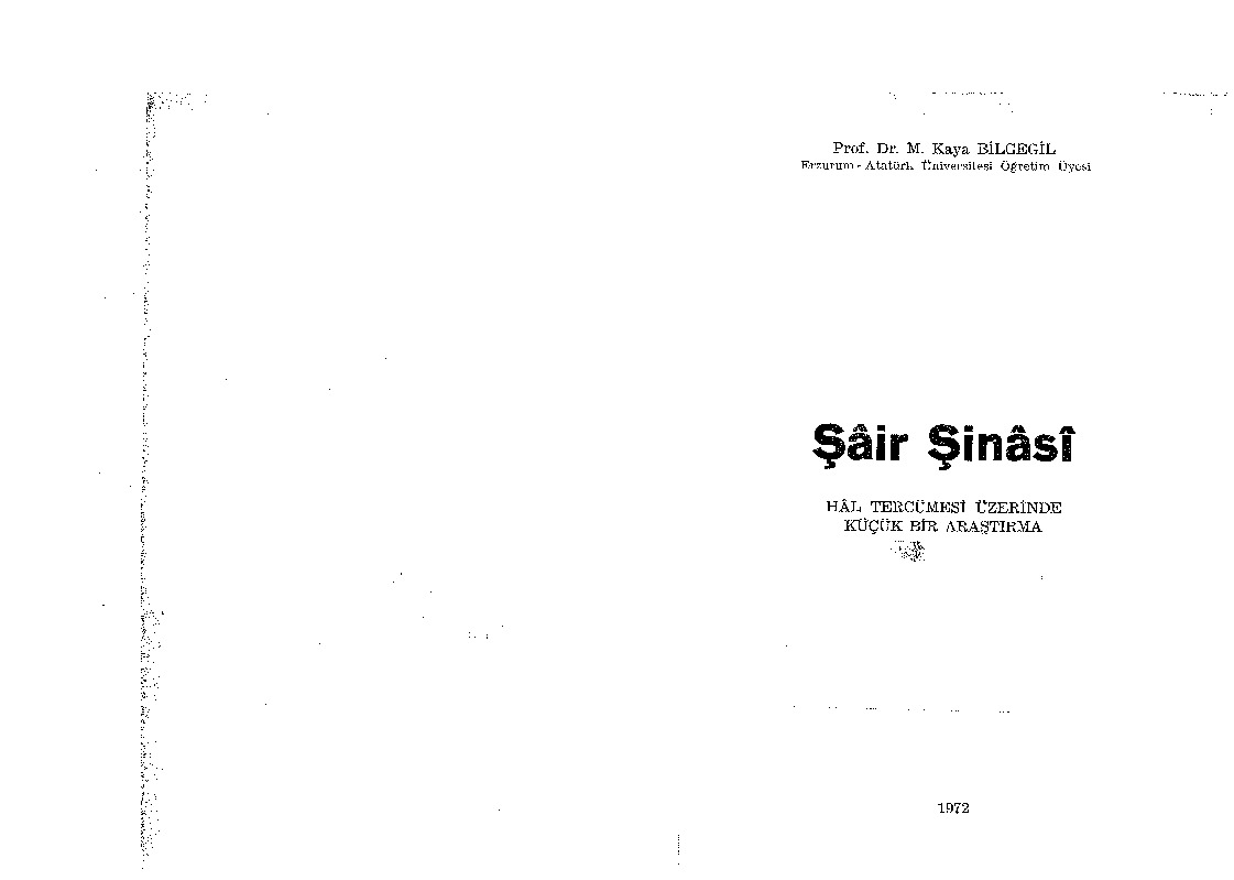 Şair Şinasi-Hal Tercümesi Üzerinde Küçük Bir Araşdırma-Mehmed Qaya Bilgegil-1972-62s
