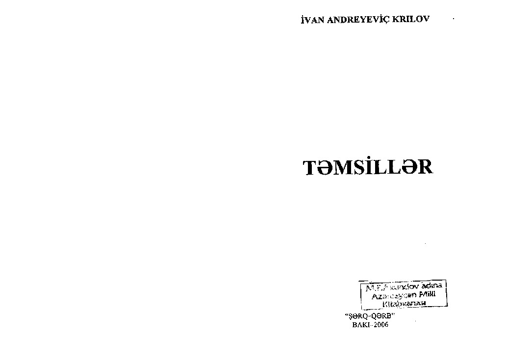 Temsiller-Ivan Andreyevic Krilov-Baki-2006-73s