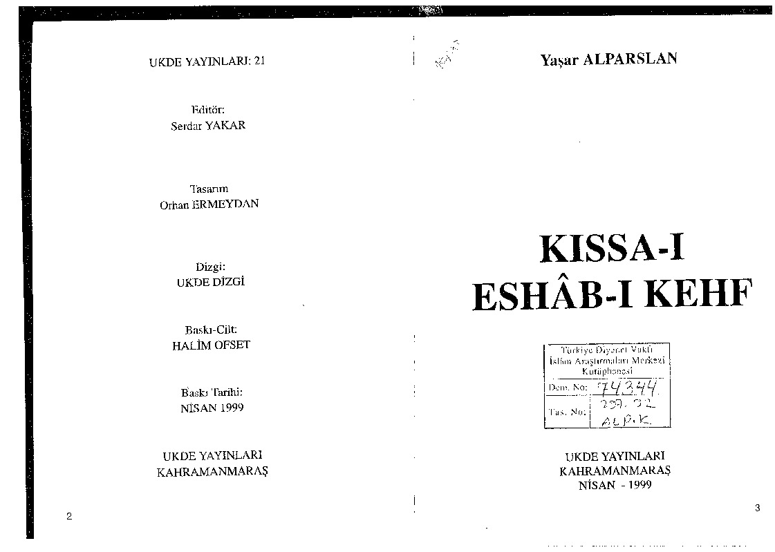Qısseyi Eshabi Kef-Yaşar Alparslan-1999-61s