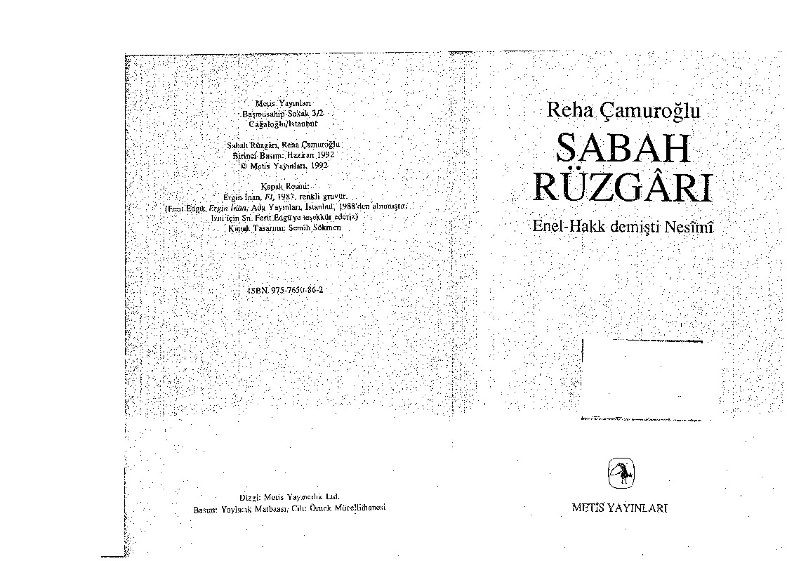 Sabah Rüzqarı-Enelhaqq Demişdi Nesimi-Reha Çamuroğlu-1992-111s