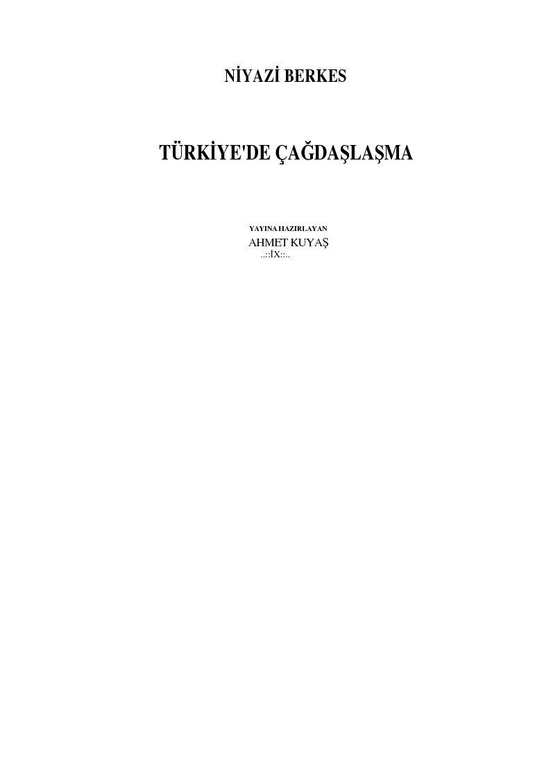 Türkiyede çağdaşlaşma-Niyazi Berkes-2002-591s
