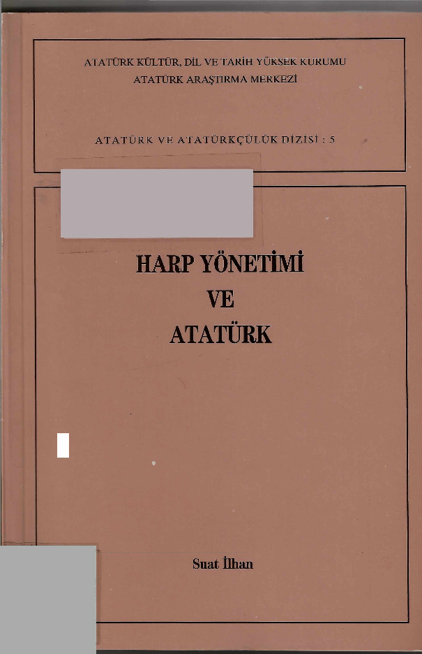 Herb Yönetimi Ve Atatürk-Suat Ilxan-2009-99s+Herb Tarixi Notları-Xeyretdin Arun-1953-23s