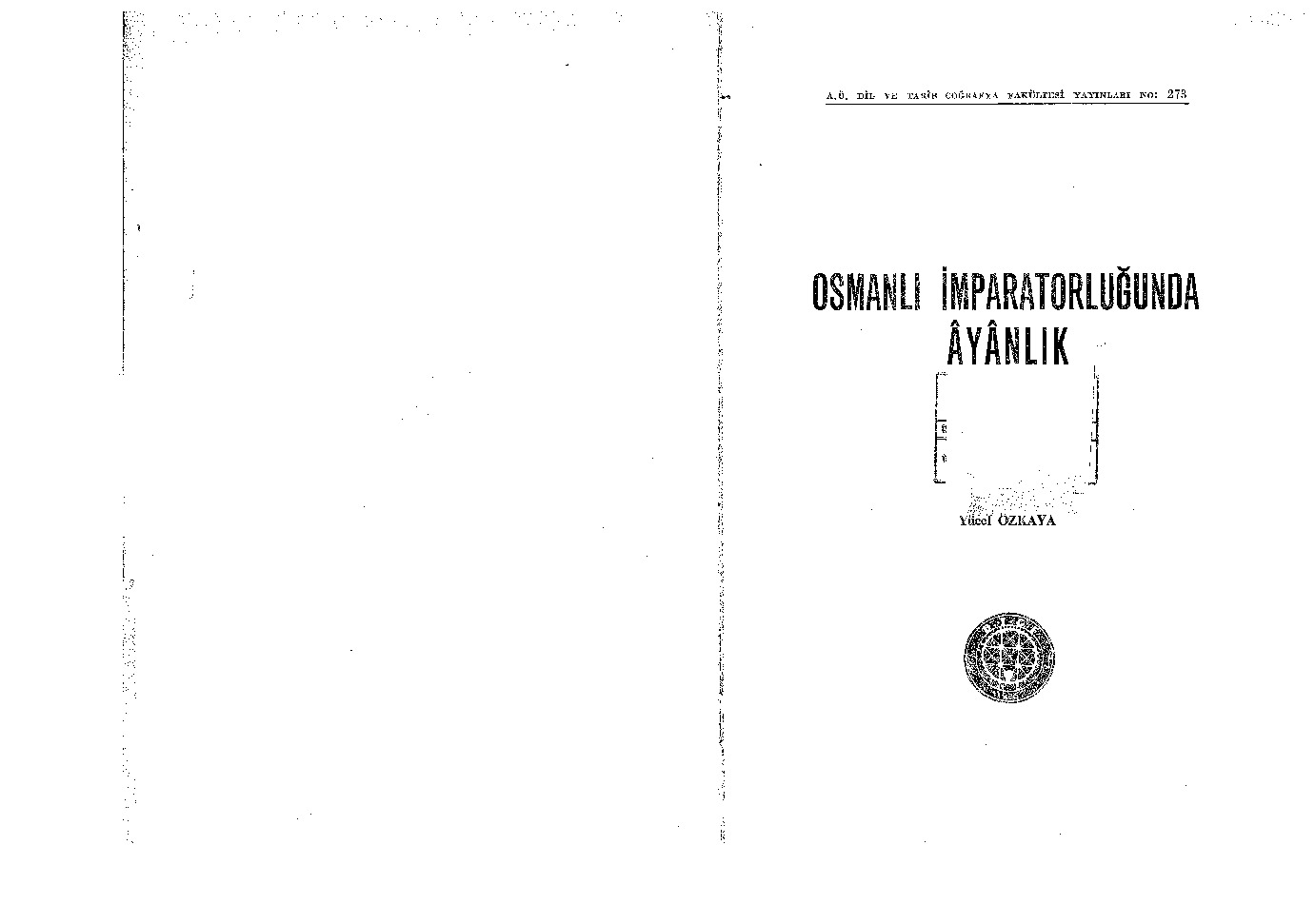 Osmanlı Impiraturluğunda Eyanliq-Yücel Özqaya-1977-509s
