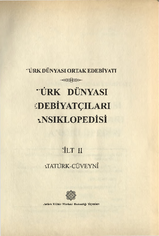 Türk Dünyasi Edebiyatçıları Ansiklopedisi-2-Atatürk Cüveyni-2002-500s