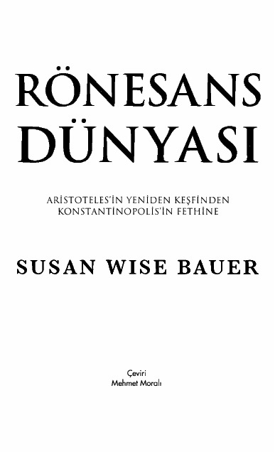 ronesans dunyasi aristotun yeniden