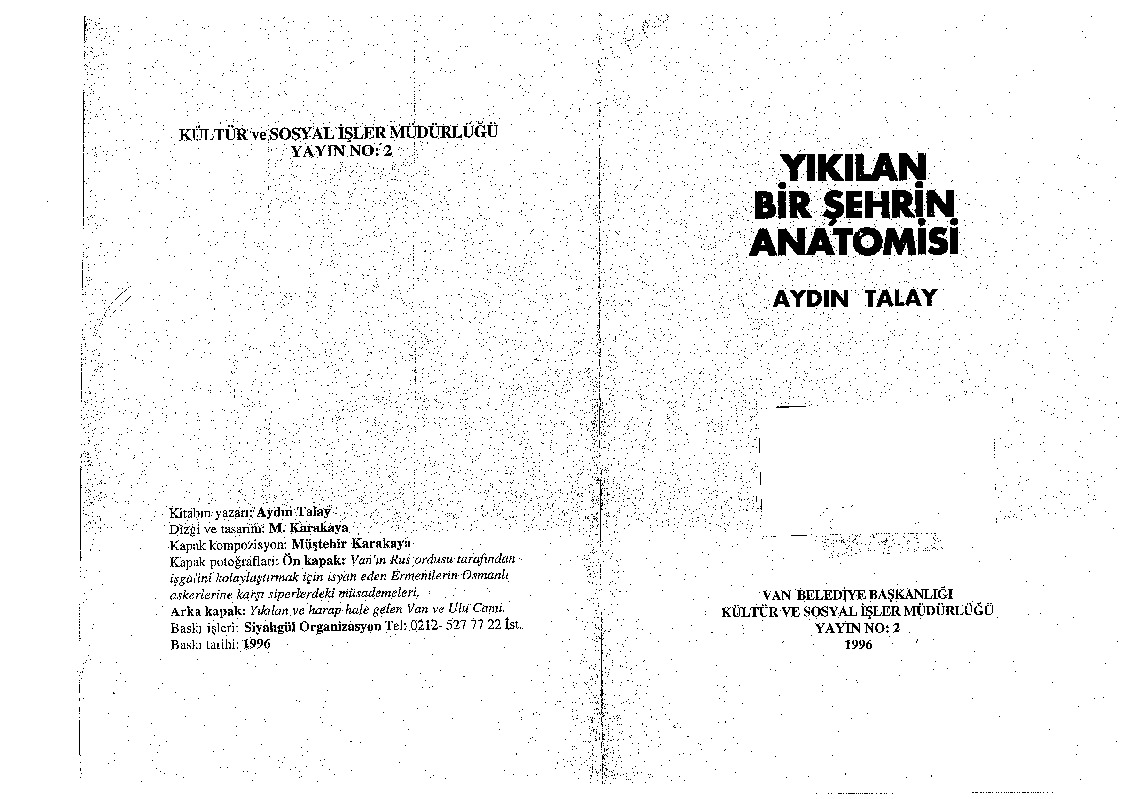 Yıkılan Bir Şehrin Anatomisi-Aydın Talay-1996-193s