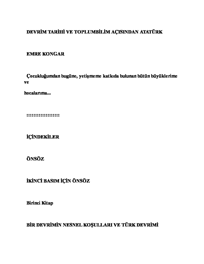 Devrim Tarixi Ve Toplumbilim Açısından Atatürk-Emre Konqar-2000-884s